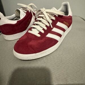 Adidas Gazelle Red Shoes Boys 4